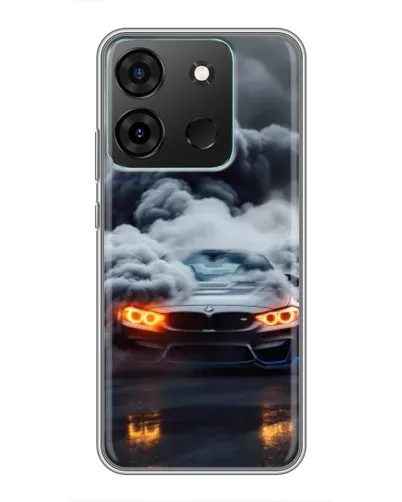 Чехол для Infinix Smart 7 с картинкой «BMW в дыму» Чехол для Infinix Smart 7 с картинкой «BMW в дыму»