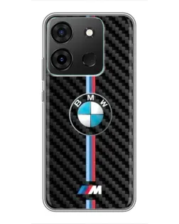Чехол для Infinix Smart 7 с картинкой «Эмблема BMW и карбон» Чехол для Infinix Smart 7 с картинкой «Эмблема BMW и карбон»