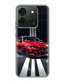Чехол для Infinix Smart 7 с картинкой «Красная BMW на дороге» Чехол для Infinix Smart 7 с картинкой «Красная BMW на дороге»