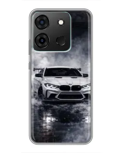 Чехол для Infinix Smart 7 с картинкой «BMW сквозь туман» Чехол для Infinix Smart 7 с картинкой «BMW сквозь туман»