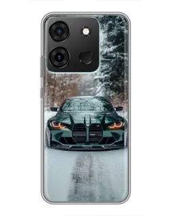 Чехол для Infinix Smart 7 с картинкой «BMW в зимнем лесу» Чехол для Infinix Smart 7 с картинкой «BMW в зимнем лесу»