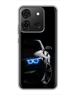 Чехол для Infinix Smart 7 с картинкой «BMW — ночной взгляд» Чехол для Infinix Smart 7 с картинкой «BMW — ночной взгляд»