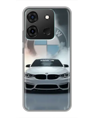 Чехол для Infinix Smart 7 с картинкой «BMW в белом дыму» Чехол для Infinix Smart 7 с картинкой «BMW в белом дыму»