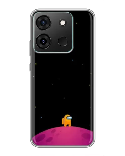 Чехол для Infinix Smart 7 с картинкой «Одинокий герой на планете» Чехол для Infinix Smart 7 с картинкой «Одинокий герой на планете»