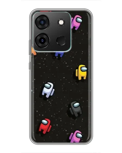 Чехол для Infinix Smart 7 с картинкой «Космический паттерн Among Us» Чехол для Infinix Smart 7 с картинкой «Космический паттерн Among Us»