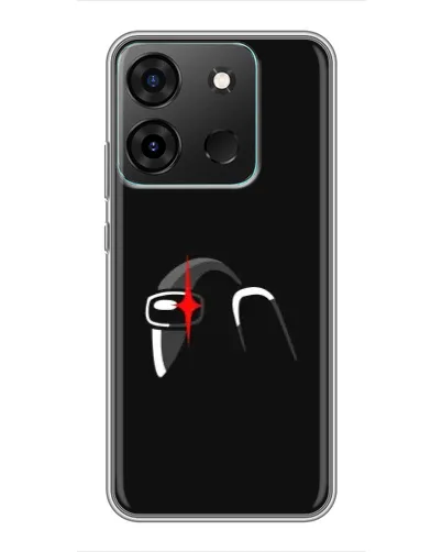 Чехол для Infinix Smart 7 с картинкой «Among Us шлем» Чехол для Infinix Smart 7 с картинкой «Among Us шлем»