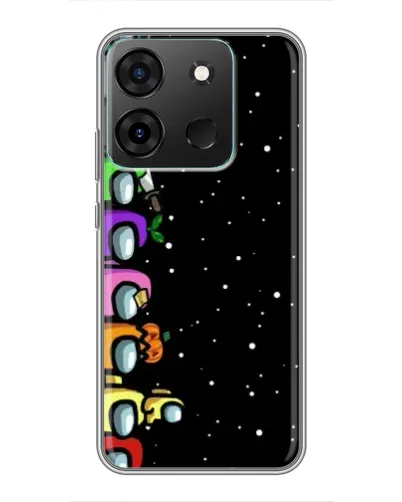 Чехол для Infinix Smart 7 с картинкой «Команда Among Us» Чехол для Infinix Smart 7 с картинкой «Команда Among Us»