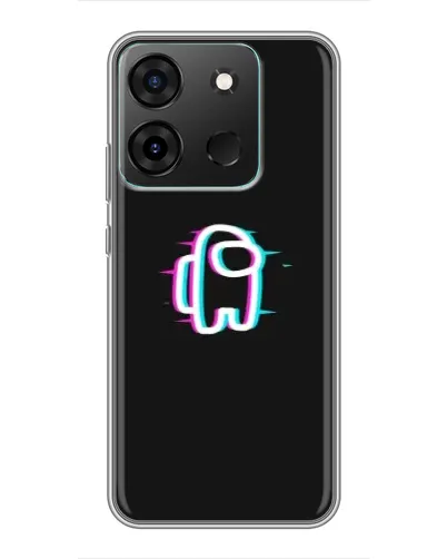 Чехол для Infinix Smart 7 с картинкой «Among Us неон» Чехол для Infinix Smart 7 с картинкой «Among Us неон»
