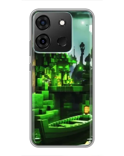 Чехол для Infinix Smart 7 с картинкой «Minecraft лесной пейзаж» Чехол для Infinix Smart 7 с картинкой «Minecraft лесной пейзаж»