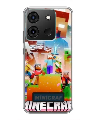 Чехол для Infinix Smart 7 с картинкой «Minecraft герои игры» Чехол для Infinix Smart 7 с картинкой «Minecraft герои игры»