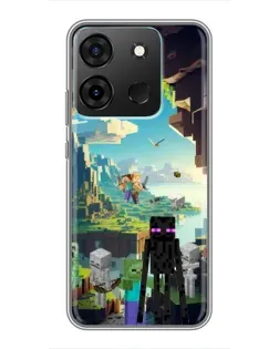 Чохол для Infinix Smart 7 з картинкою «Ендермен у лісі» Чохол для Infinix Smart 7 з картинкою «Ендермен у лісі»