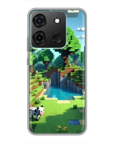 Чехол для Infinix Smart 7 с картинкой «Minecraft летний день» Чехол для Infinix Smart 7 с картинкой «Minecraft летний день»
