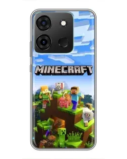 Чохол для Infinix Smart 7 з картинкою «Minecraft класичний світ» Чохол для Infinix Smart 7 з картинкою «Minecraft класичний світ»