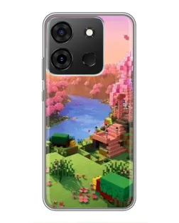 Чохол для Infinix Smart 7 з картинкою «Рожеве дерево Minecraft» Чохол для Infinix Smart 7 з картинкою «Рожеве дерево Minecraft»