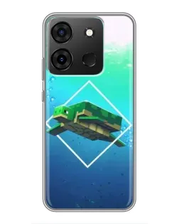 Чохол для Infinix Smart 7 з картинкою «Черепаха Minecraft» Чохол для Infinix Smart 7 з картинкою «Черепаха Minecraft»
