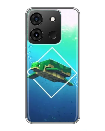 Чехол для Infinix Smart 7 с картинкой «Черепаха Minecraft» Чехол для Infinix Smart 7 с картинкой «Черепаха Minecraft»
