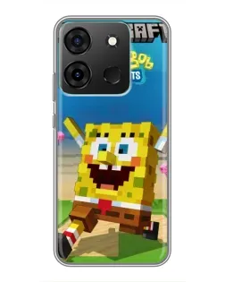 Чохол для Infinix Smart 7 з картинкою «Губка Боб Minecraft» Чохол для Infinix Smart 7 з картинкою «Губка Боб Minecraft»