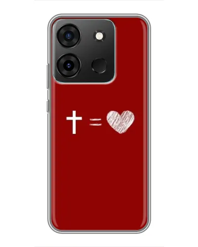 Чехол для Infinix Smart 7 с картинкой «Уравнение любви» Чехол для Infinix Smart 7 с картинкой «Уравнение любви»