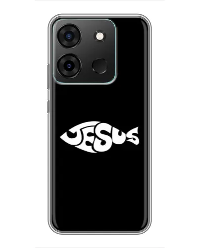 Чехол для Infinix Smart 7 с картинкой «Рыба Jesus» Чехол для Infinix Smart 7 с картинкой «Рыба Jesus»