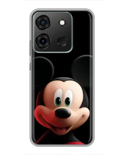 Чехол для Infinix Smart 7 с картинкой «Улыбающийся Микки Маус»