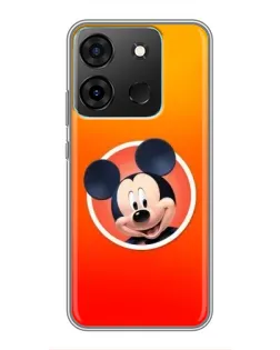 Чехол для Infinix Smart 7 с картинкой «Mickey в круге»