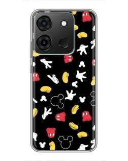 Чехол для Infinix Smart 7 с картинкой «Графический принт лапок»