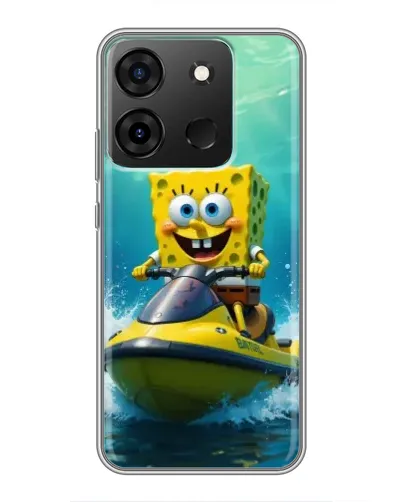 Чехол для Infinix Smart 7 с картинкой «Спанч Боб на гидроцикле» Чехол для Infinix Smart 7 с картинкой «Спанч Боб на гидроцикле»
