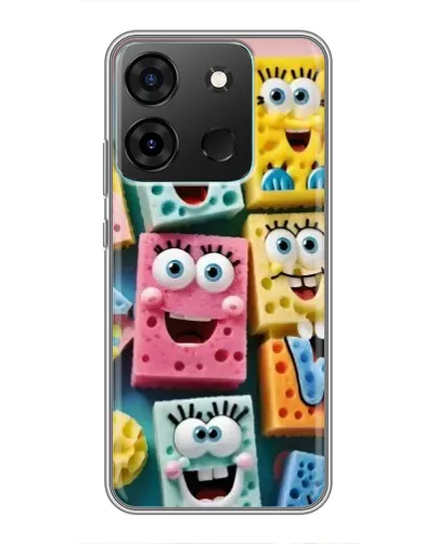 Чехол для Infinix Smart 7 с картинкой «Цветные губки» Чехол для Infinix Smart 7 с картинкой «Цветные губки»