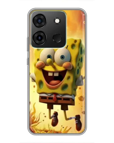 Чехол для Infinix Smart 7 с картинкой «Губка Боб прыгает» Чехол для Infinix Smart 7 с картинкой «Губка Боб прыгает»