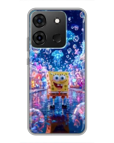 Чехол для Infinix Smart 7 с картинкой «Неоновый океан» Чехол для Infinix Smart 7 с картинкой «Неоновый океан»