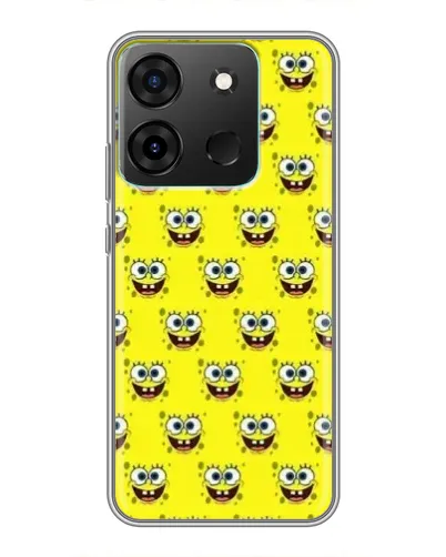 Чехол для Infinix Smart 7 с картинкой «Паттерн Губка Боб» Чехол для Infinix Smart 7 с картинкой «Паттерн Губка Боб»