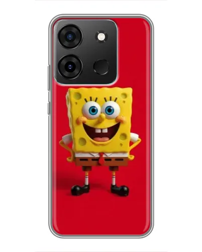 Чехол для Infinix Smart 7 с картинкой «Спанч Боб на красном» Чехол для Infinix Smart 7 с картинкой «Спанч Боб на красном»