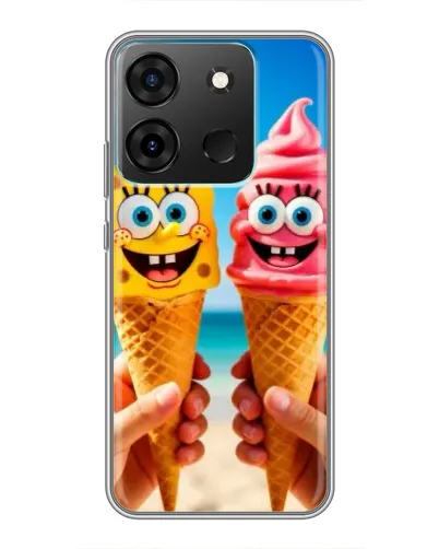 Чехол для Infinix Smart 7 с картинкой «Спанч Боб мороженое» Чехол для Infinix Smart 7 с картинкой «Спанч Боб мороженое»