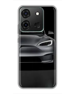 Чехол для Infinix Smart 7 с картинкой «Tesla Model S Look»