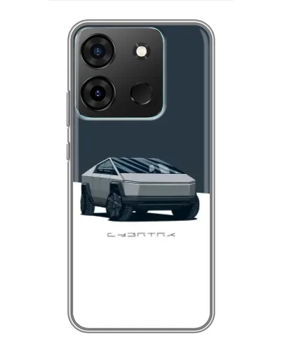 Чехол для Infinix Smart 7 с картинкой «Серебристый Cybertruck Tesla» Чехол для Infinix Smart 7 с картинкой «Серебристый Cybertruck Tesla»