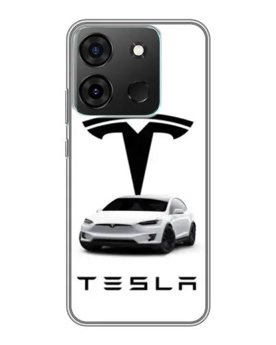 Чехол для Infinix Smart 7 с картинкой «Tesla White Style» Чехол для Infinix Smart 7 с картинкой «Tesla White Style»