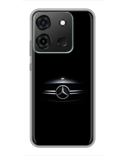 Чехол для Infinix Smart 7 с картинкой «Mercedes — абстрактные линии»