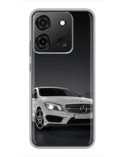 Чехол для Infinix Smart 7 с картинкой «Mercedes AMG GT Silver»