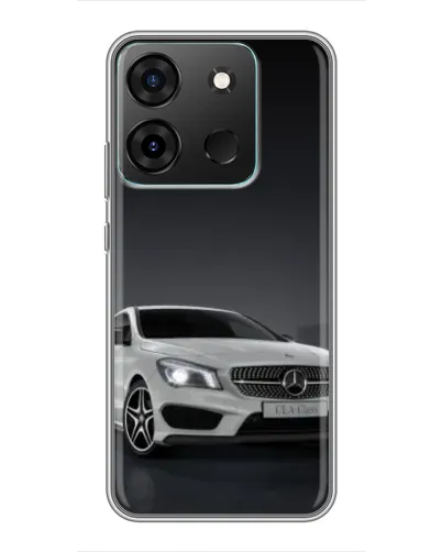 Чехол для Infinix Smart 7 с картинкой «Mercedes AMG GT Silver»