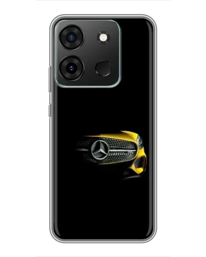 Чехол для Infinix Smart 7 с картинкой «Mercedes — ретро стиль»