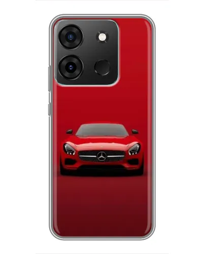 Чехол для Infinix Smart 7 с картинкой «Красный Mercedes AMG»