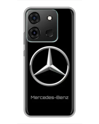 Чехол для Infinix Smart 7 с картинкой «Mercedes Silver Logo»