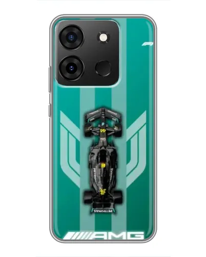 Чехол для Infinix Smart 7 с картинкой «Mercedes AMG Petronas»