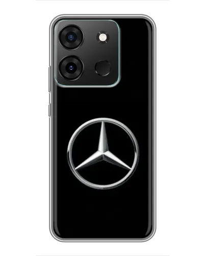 Чехол для Infinix Smart 7 с картинкой «Mercedes классический лого»