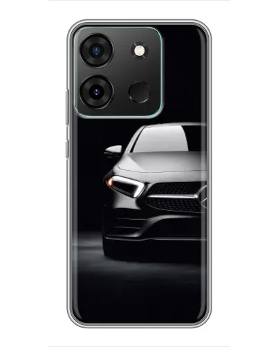 Чехол для Infinix Smart 7 с картинкой «Свет фар Mercedes»