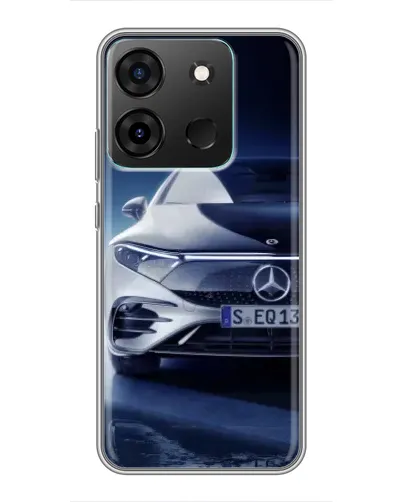 Чехол для Infinix Smart 7 с картинкой «Mercedes EQ — будущее»