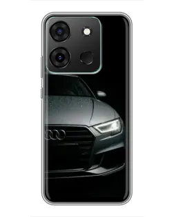 Чехол для Infinix Smart 7 с картинкой «Audi — детализация кузова»
