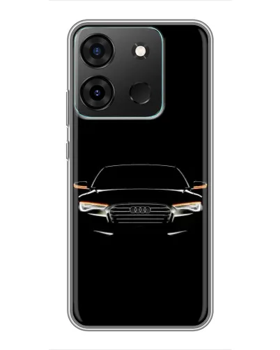 Чехол для Infinix Smart 7 с картинкой «Audi — ночной контур» Чехол для Infinix Smart 7 с картинкой «Audi — ночной контур»