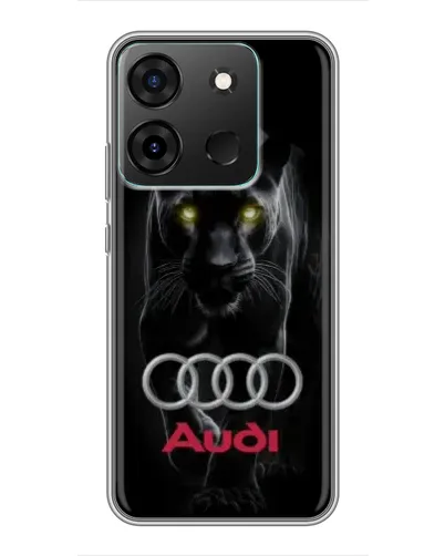 Чехол для Infinix Smart 7 с картинкой «Пантера и Audi» Чехол для Infinix Smart 7 с картинкой «Пантера и Audi»