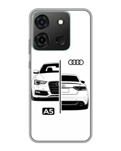 Чехол для Infinix Smart 7 с картинкой «Audi — контрастный дизайн» Чехол для Infinix Smart 7 с картинкой «Audi — контрастный дизайн»